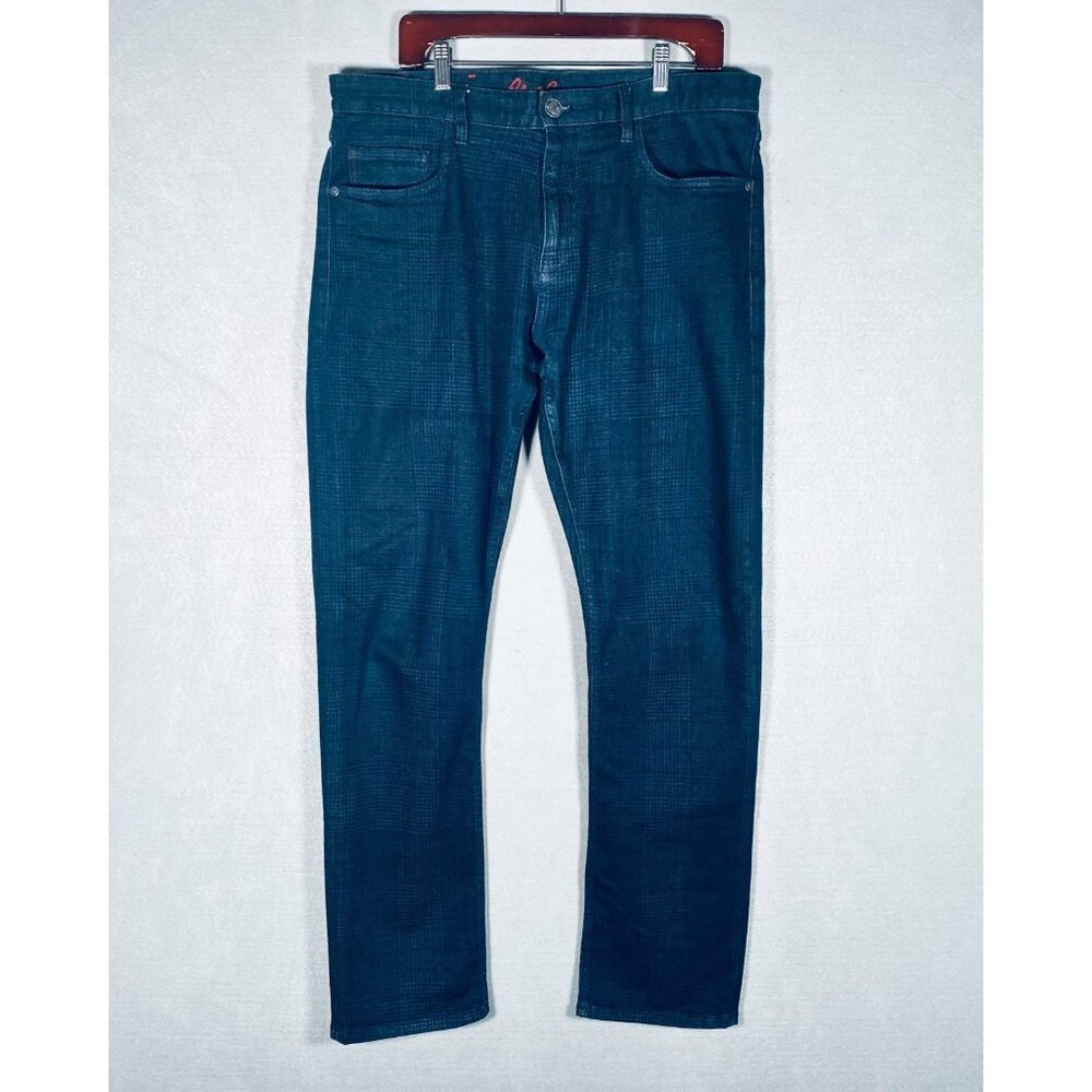 Robert Graham Dark Blue Relaxed Men Jeans
